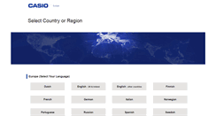 Desktop Screenshot of casio-europe.com